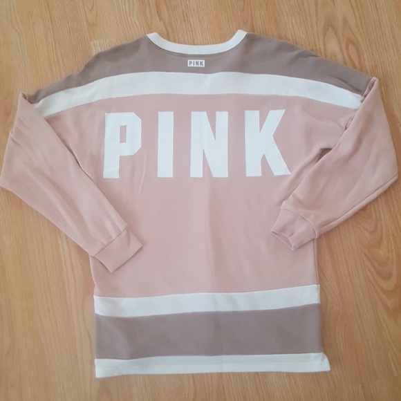 PINK Color Block Laced Up Sweater - Picture 6 of 6